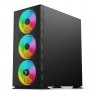 SAVIO PC Case Raptor X1 ARGB Glass/Mesh Black