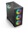 SAVIO PC Case Raptor X1 ARGB Glass/Mesh Black