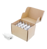 DELTACO USB įkroviklis, 2,4 A, 10 vnt. USB-AC180