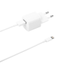 DELTACO USB sieninis įkroviklis, USB-A, 2,4 A, įsk. 1 m su „Lightning“  laidu Iphone  telefonams  USB-AC181