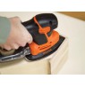 Ekcentrinis šlifuoklis 120W, lagaminas BLACK&DECKER