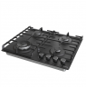 Gorenje Hob GW642AB Gas, Number of burners/cooking zones 4, Mechanical, Black