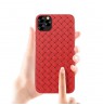 Devia Woven Pattern Design Soft Case iPhone 11 Pro red