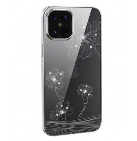 Devia Crystal Flora case iPhone 12 Pro Max silvery