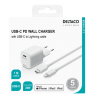 DELTACO USB sieninis įkroviklis, USB-C, PD 20 W, 1 m C - „Lightning“  USBC-AC141