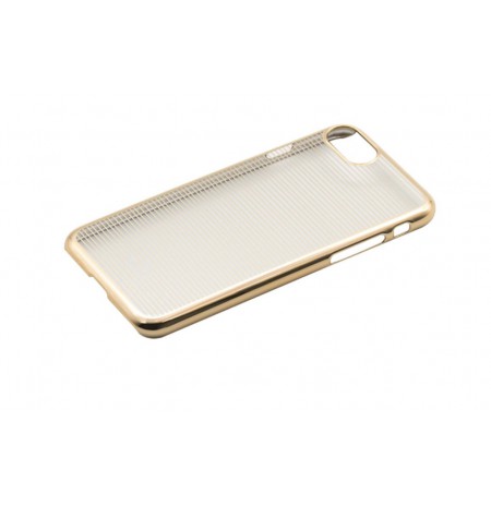 Tellur Cover Hard Case for iPhone 7 Horizontal Stripes gold
