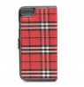 Tellur Book case Bimaterial for iPhone 7 black/red