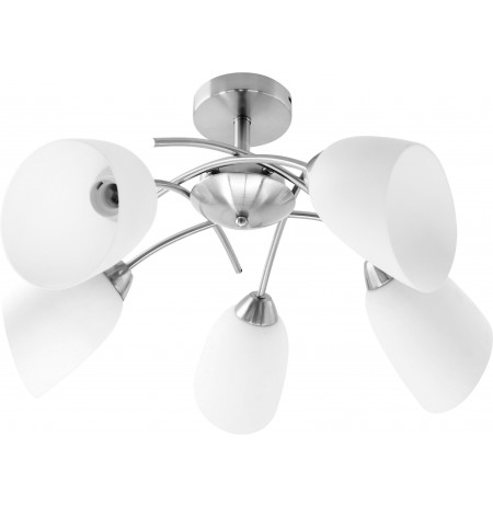 Activejet ceiling light NIKITA 5P E37 5x40W Nickel