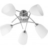 Activejet ceiling light NIKITA 5P E37 5x40W Nickel