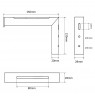 Maclean MC-923 Set of 2 hangers for projection screens, max. load 25KG (for set), steel