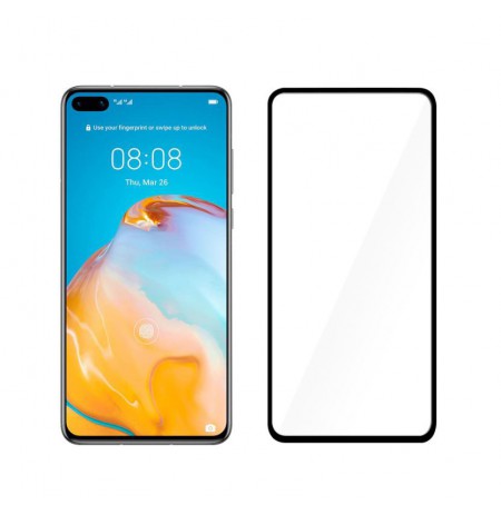 Tellur Tempered Glass 2.5D Full Cover Full Glue for Huawei P40 black