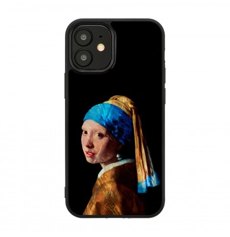 iKins case for Apple iPhone 12 mini girl with a pearl earring