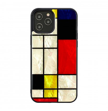iKins case for Apple iPhone 12 Pro Max mondrian black