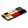 iKins case for Apple iPhone 12 Pro Max mondrian black