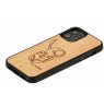 MAN&WOOD case for iPhone 12 mini cat with red fish