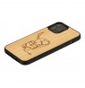MAN&WOOD case for iPhone 12/12 Pro cat with red fish