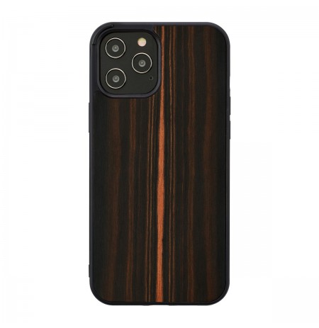 MAN&WOOD case for iPhone 12 Pro Max ebony black