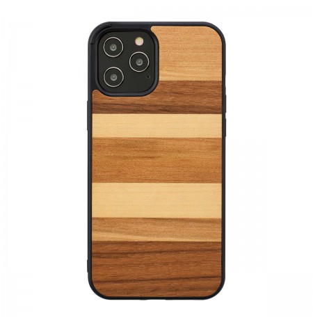 MAN&WOOD case for iPhone 12 Pro Max sabbia black
