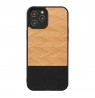 MAN&WOOD case for iPhone 12 Pro Max herringbone nero black