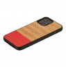 MAN&WOOD case for iPhone 12 Pro Max herringbone azalea black