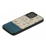MAN&WOOD case for iPhone 12 Pro Max blue flower black