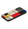 MAN&WOOD case for iPhone 12 Pro Max mondrian wood black