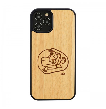MAN&WOOD case for iPhone 12 Pro Max child with fish