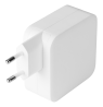 Sieninis įkroviklis DELTACO USB-C, GaN technologija, 2x USB-C PD, iš viso 100 W / USBC-GAN03
