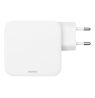 Sieninis įkroviklis DELTACO USB-C, GaN technologija, 2x USB-C PD, iš viso 100 W / USBC-GAN03