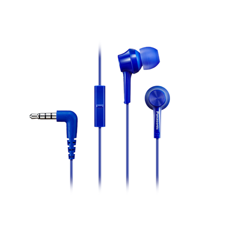 Panasonic Canal type RP-TCM115E-A In-ear, 3.5mm (1/8 inch), Microphone, Blue,