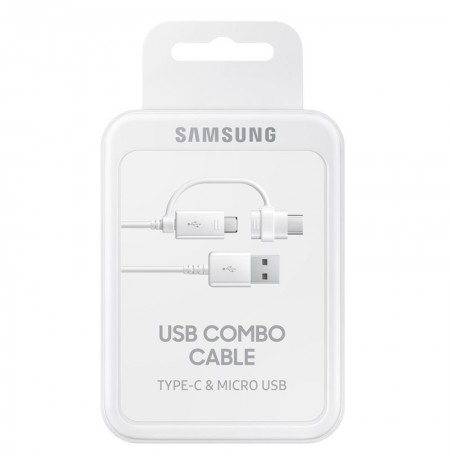 Samsung Type C Micro USB Dual Data Cable EP-DG930DWE White