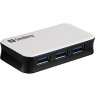 SANDBERG USB 3.0 Hub 4 ports Four USB 3.0 outputs with overload protection 1m USB 3.0 cable and 230V PSU included