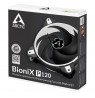 ARCTIC BioniX P120 (White) – Pressure-optimised 120 mm Gaming Fan with PWM PST