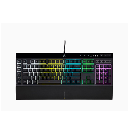 Corsair K55 RGB PRO Gaming Keyboard, RGB LED light, NA, Wired, Black