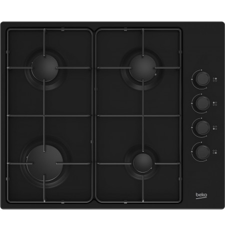Beko HIBG64120SB hob Black Built-in 60 cm Gas 4 zone(s)
