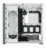 Corsair Computer Case iCUE 5000D Side window, White, ATX, Power supply included No