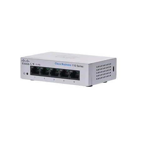 Cisco CBS110 Unmanaged L2 Gigabit Ethernet (10/100/1000) 1U Grey