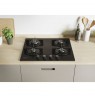 Candy CVW6BB hob Black Built-in 59.5 cm Gas 4 zone(s)