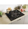 Candy CVW6BB hob Black Built-in 59.5 cm Gas 4 zone(s)