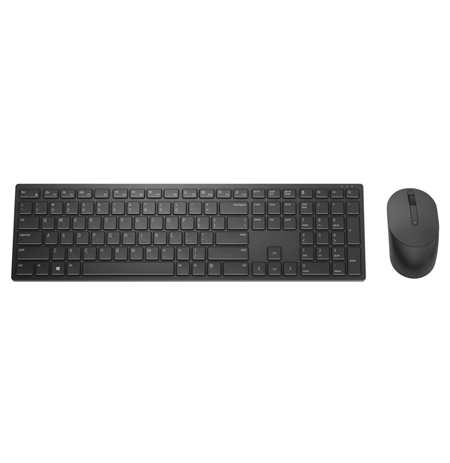 Dell Pro Keyboard and Mouse  KM5221W Wireless, Wireless (2.4 GHz), Batteries included, US International (QWERTY), Black