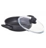 Keptuvė BALLARINI Avola gili su 2 rankenom titan 28 cm 75002-923-0