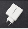 Qoltec 51715 Charger| 63W | 5-20V | 1.5-3A | USB type C PD | USB QC 3.0 | White