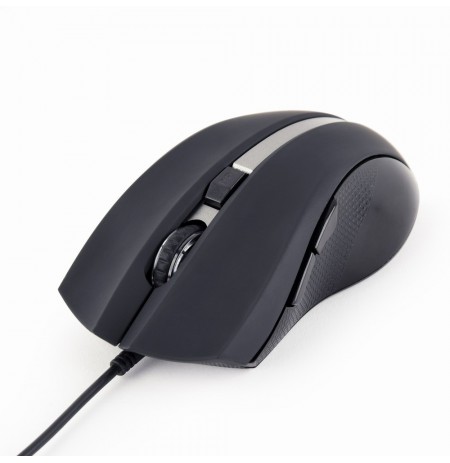 Gembird MUS-GU-02 USB G-laser mouse, 2400 dpi, 6-button, black