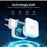 CHOETECH WALL CHARGER 2 x USB GAN 65W WHITE PD8002