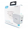 CHOETECH WALL CHARGER 2 x USB GAN 65W WHITE PD8002