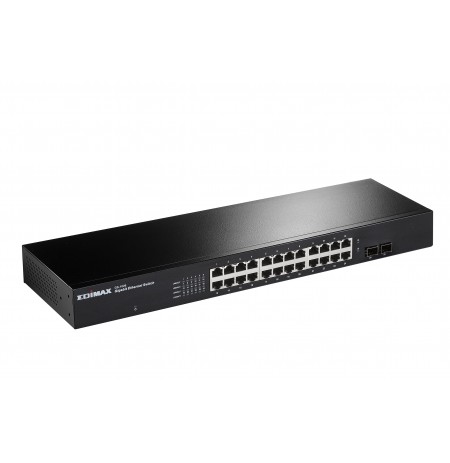 Edimax 24-Port Gigabit with 2 SFP Slots Rack-mount Switch