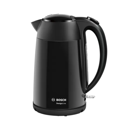 Bosch Kettle DesignLine TWK3P423 Electric, 2400 W, 1.7 L, Stainless steel, 360° rotational base, Jet black polished