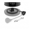 Bosch Kettle DesignLine TWK3P423 Electric, 2400 W, 1.7 L, Stainless steel, 360° rotational base, Jet black polished