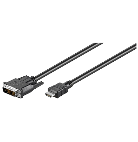 Goobay DVI-D/HDMI cable, nickel plated  50580 Black, 2 m