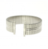 Metalinė tampoma laikrodžio apyrankė M-SILVER-087-MEN